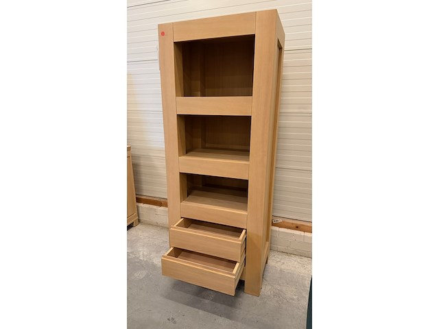 Boekenkast, whitewash, 180x70x40 cm - afbeelding 2 van  3