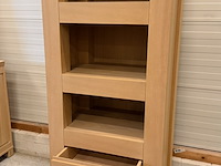 Boekenkast, whitewash, 180x70x40 cm - afbeelding 2 van  3