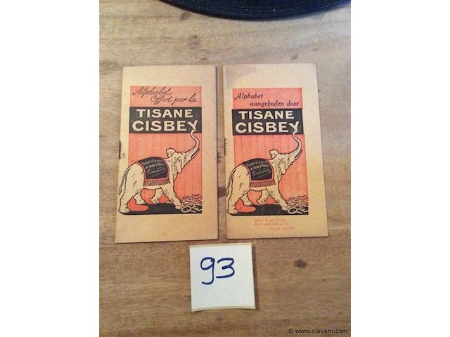 Boekje- alfabet - reclame 2stuks - afbeelding 1 van  3