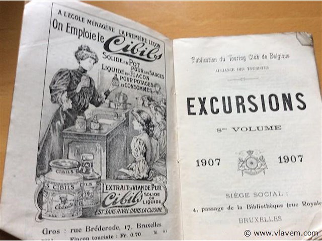Boekje touring club belgië 1907. - afbeelding 2 van  3