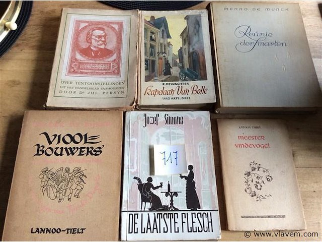 Boekjes 6stuks vlaamse auteurs - afbeelding 1 van  3