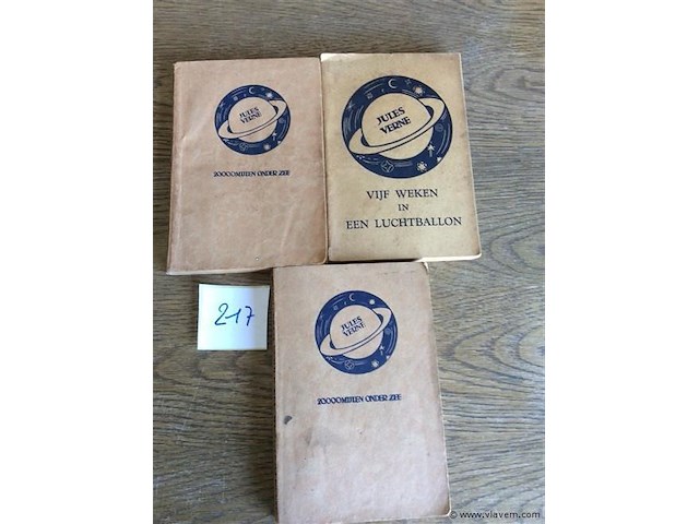 Boekjes : jules verne 3stuks - afbeelding 1 van  3