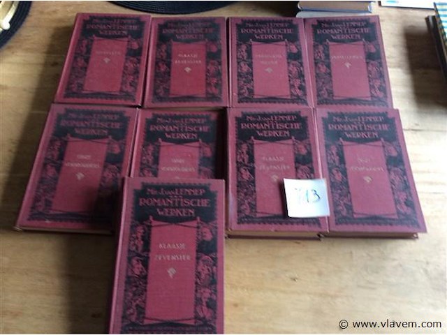 Boekjes mr j van lennep romantische werken 9stuks - afbeelding 1 van  2