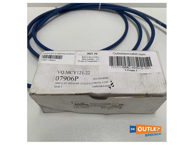 Boening ahd-s 201 0-200 mbar | 4-20 ma pressure sensor - afbeelding 3 van  7