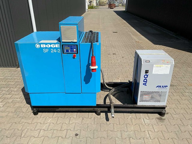 Boge sf 24-2 schroefcompressor + alup adq 246 koeldroger - afbeelding 6 van  8
