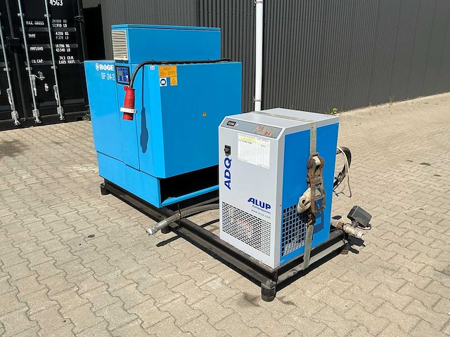 Boge sf 24-2 schroefcompressor + alup adq 246 koeldroger - afbeelding 2 van  8