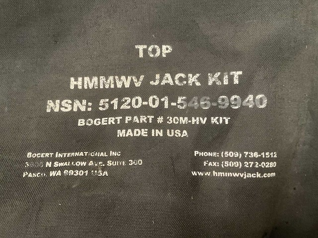 Bogert intl. pn 30m-hmmwv-jack hydraulische krik - afbeelding 5 van  6