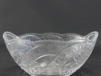 Boheems geslepen kristallen schaal - afbeelding 2 van  5