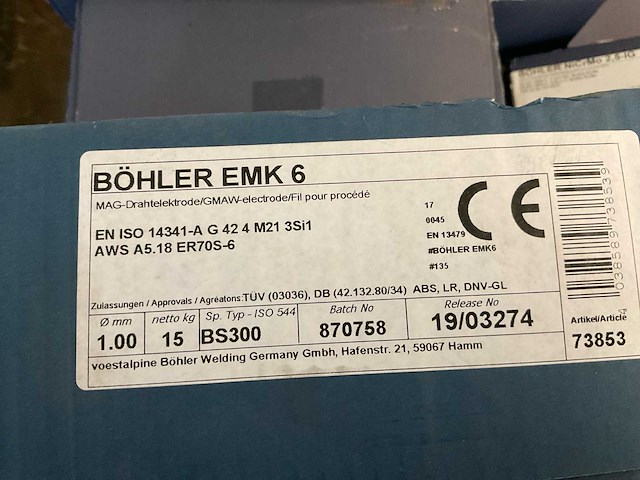 Bohler rol lasdraad (5x) - afbeelding 2 van  3