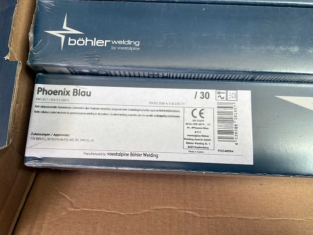 Böhler welding phoenix blau laselektroden (7x) - afbeelding 3 van  5