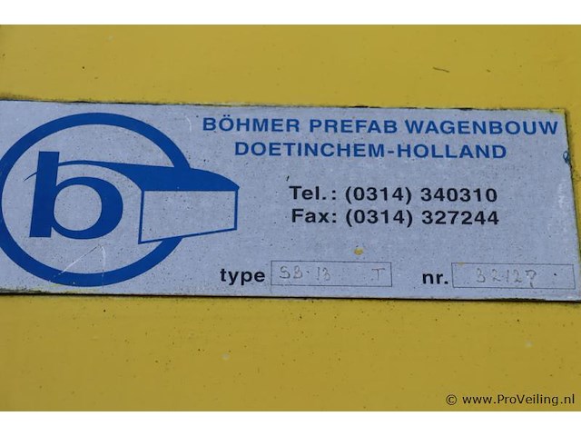 Böhmer bouwkeet/schaftwagen type sb-13 l 32127 - afbeelding 19 van  27