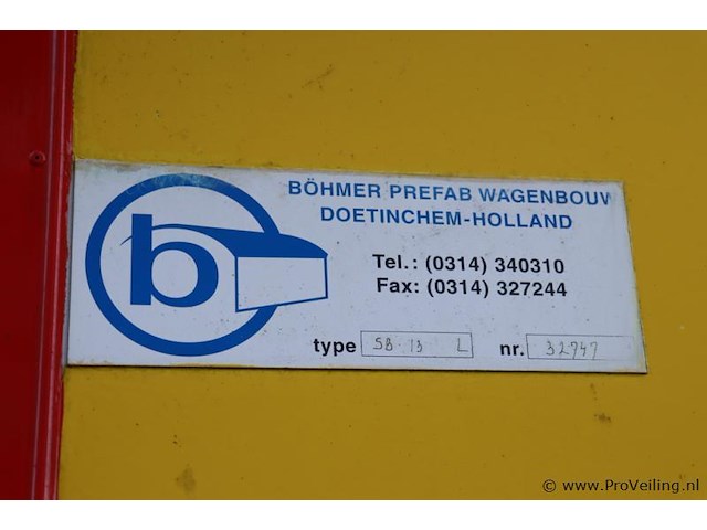 Böhmer bouwkeet/schaftwagen type sb-13 l 32947 - afbeelding 14 van  21