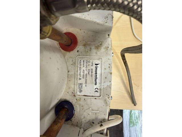 Boiler 10 liter, inventum, edr 10, wit - afbeelding 3 van  4
