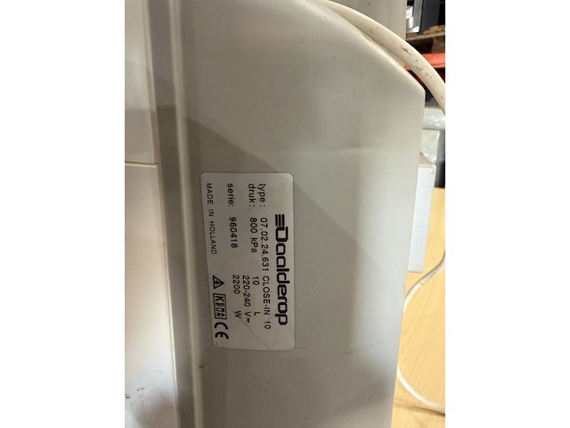 Boiler 10 liter, inventum, edr 10, wit - afbeelding 4 van  4