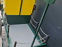 Bokkenwagen met span en houten wielen, groen - afbeelding 3 van  4