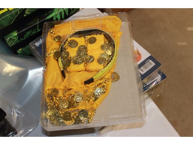 Boland verkleed set danceres 1x geel in ds f - afbeelding 3 van  5