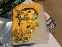 Boland verkleed set danceres 1x geel in ds f - afbeelding 5 van  5