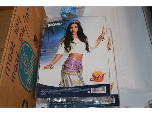 Boland verkleed set danceres 1x paars in ds f - afbeelding 2 van  5