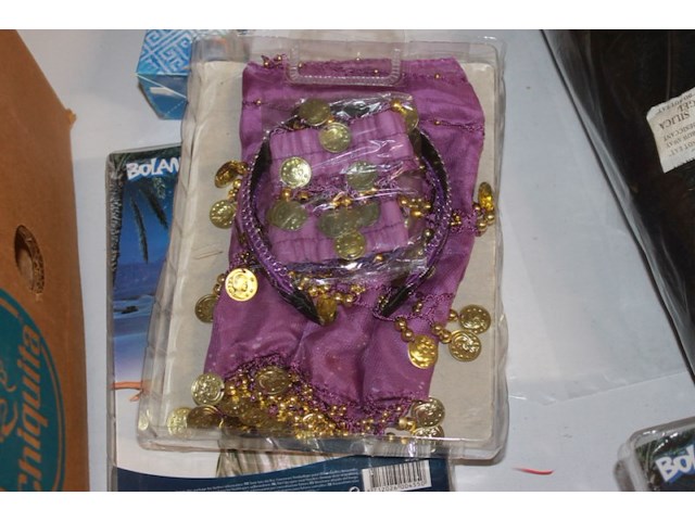 Boland verkleed set danceres 1x paars in ds f - afbeelding 5 van  5