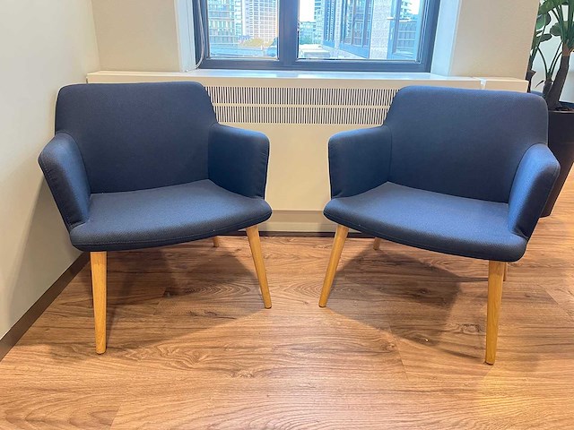 Bolia c3 - 2x design fauteuil - navy - afbeelding 1 van  9