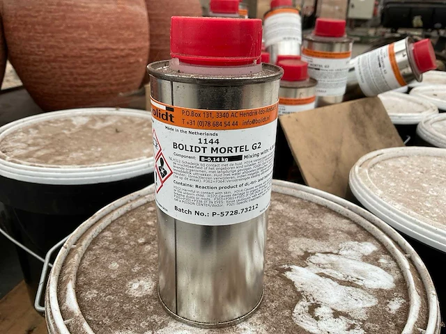 Bolidt mortar g2 emmer á 15kg 2-componenten mortel - afbeelding 3 van  3