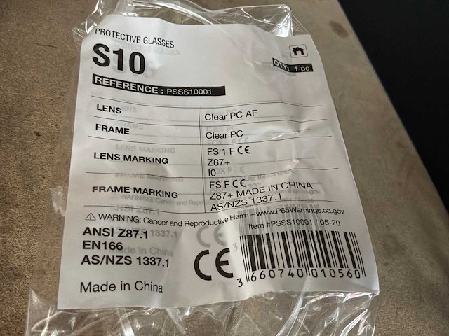 Bolle s10 veiligheidsbril (100x) - afbeelding 4 van  6