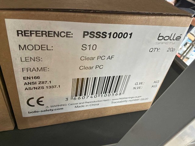 Bolle s10 veiligheidsbril (100x) - afbeelding 6 van  6