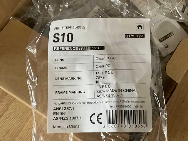 Bollè safety s10 veiligheidsbril (100x) - afbeelding 2 van  3