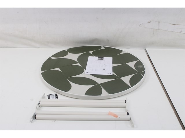 Bologna bijzettafel donker groen metaal 58 cm - afbeelding 2 van  3