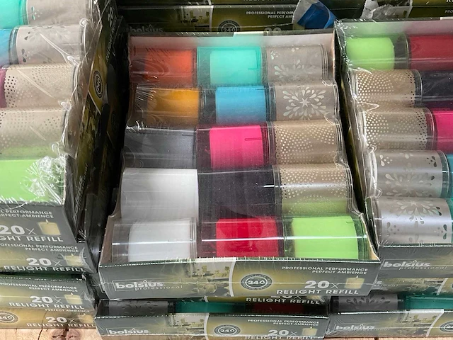Bolsius doos á 20 stuks relight navulling (30x) - afbeelding 1 van  2
