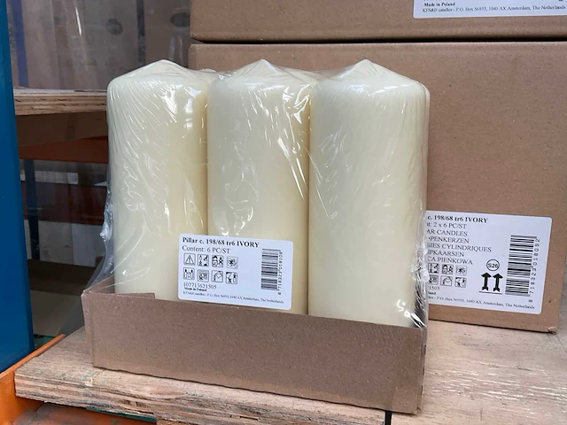 Bolsius doos á 2x6 stuks neutrale stompkaars (2x) - afbeelding 1 van  1