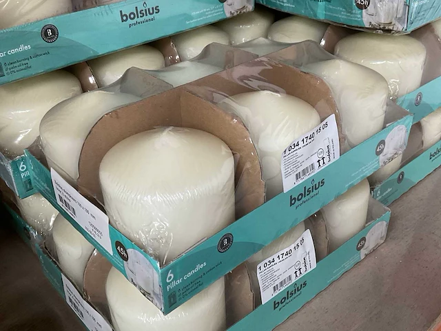 Bolsius verpakking á 6 stuks stompkaarzen (26x) - afbeelding 1 van  2