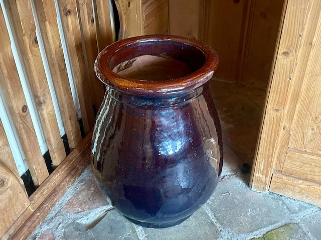 Bolvormige pot keramiek - afbeelding 1 van  2