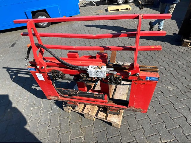 Bolzoni auramo ks28hna heftruckpositioneringswagen met veiligheidsrail - afbeelding 2 van  5