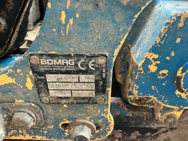 Bomag - 1999 - bp 15/45 d2 - trilplaat - afbeelding 2 van  12