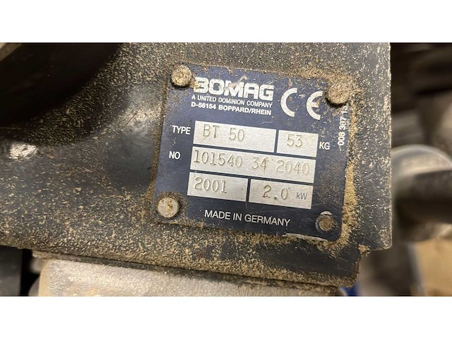 Bomag - 2001 - bt50 - trilstamper - afbeelding 3 van  3
