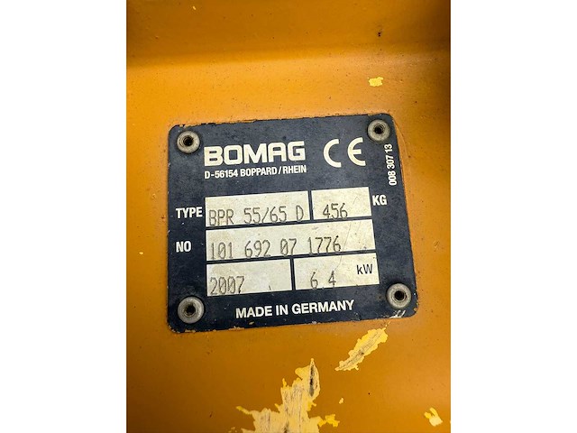 Bomag - brp 55-65d - various soil preparation machines - 2007 - afbeelding 9 van  9