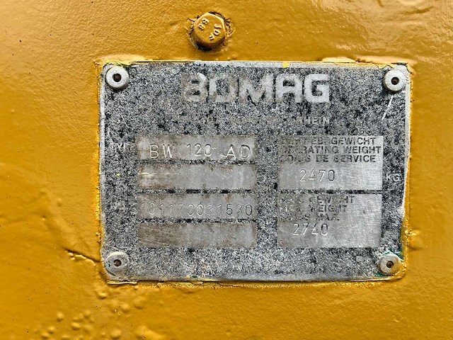 Bomag bw 120 ad wals - afbeelding 6 van  14