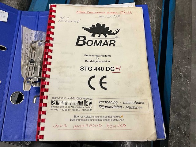 Bomar stg 440 dgh bandzaagmachine - afbeelding 9 van  17