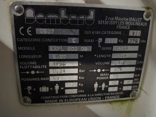 Bombard - explorer 500 db rib - rubberboot - afbeelding 8 van  25