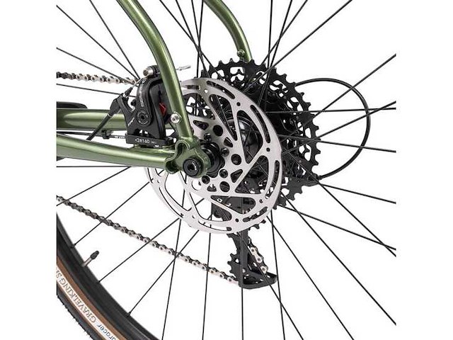 Bombtrack beyond 2 matt metallic green maat l (52) gravelfiets - afbeelding 3 van  8