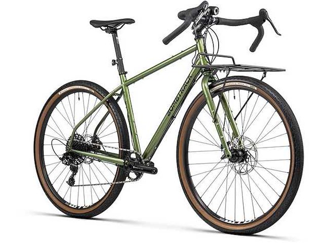 Bombtrack beyond 2 matt metallic green maat s (44) gravelfiets - afbeelding 1 van  12