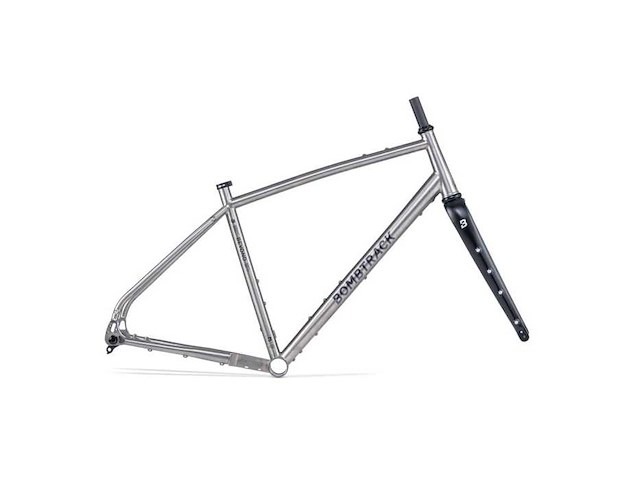 Bombtrack beyond ti frame fork kit titanium/black l - 52 frameset - afbeelding 1 van  9