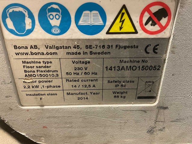 Bona flexidrum parketschuurmachine - afbeelding 4 van  5