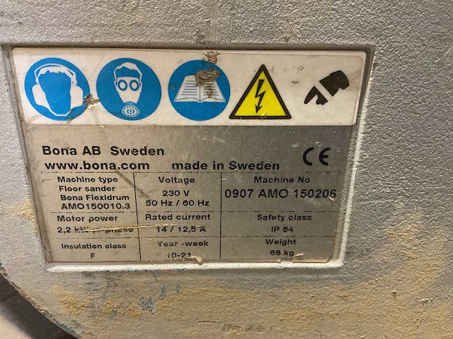 Bona flexidrum parketschuurmachine - afbeelding 4 van  5