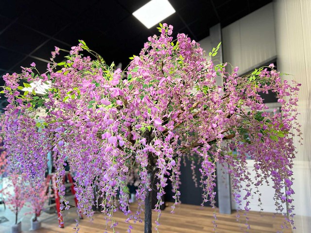 Bonen bloem treurwilg kunstboom - afbeelding 13 van  27