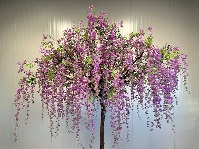 Bonen bloem treurwilg kunstboom - afbeelding 23 van  27