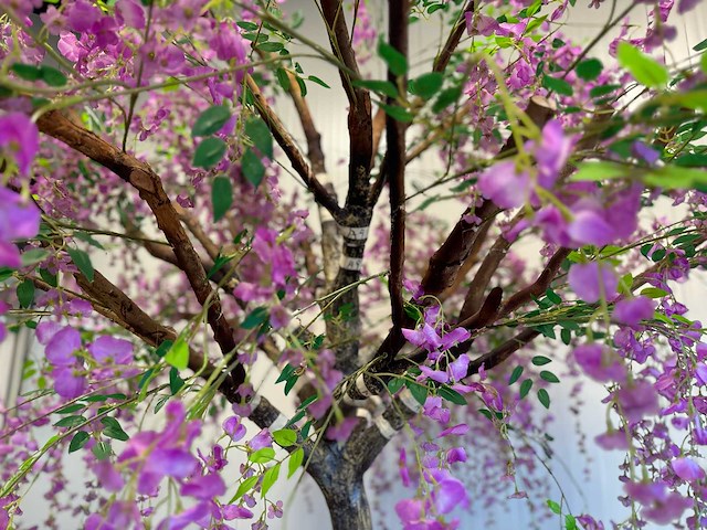 Bonen bloem treurwilg kunstboom - afbeelding 26 van  27