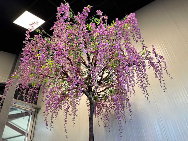 Bonen bloem treurwilg kunstboom - afbeelding 5 van  27