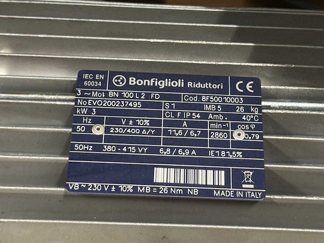 Bonfiglioli - partij industriële elektromotoren - afbeelding 9 van  9